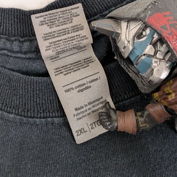 Pop Smoke Rap Tee Size 2XL Rest In Peace Black Fade 100% Cotton RARE - Picture 8 of 9